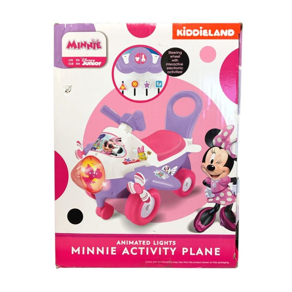Kiddieland Disney Activity Ride-on Plane with Lights & Sounds, Minnie Mouse - Picture 4 of 4